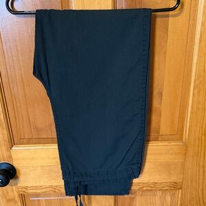 Black Drawstring Scrub Pants